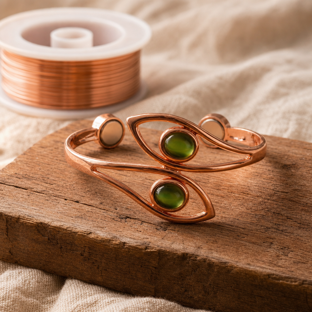 RUBY | OPAL KUPFERARMBAND