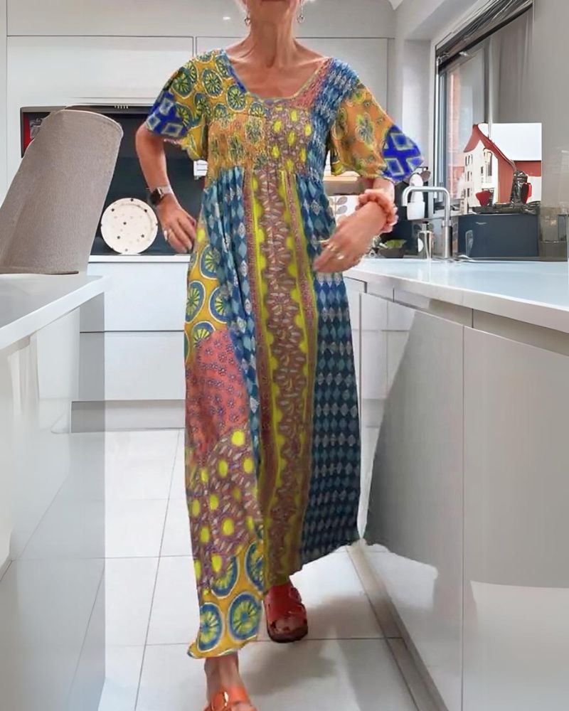 BEATRICE | BUNTES BOHO-KLEID