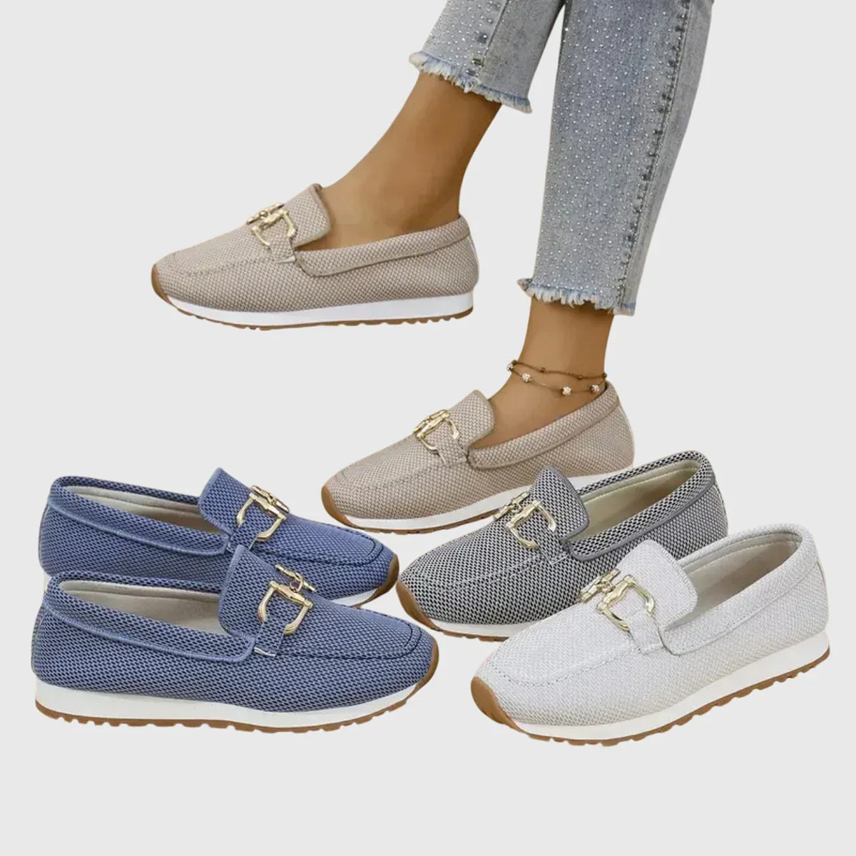 SHARON | ORTHOPÄDISCHE SPORT-SNEAKER IM LOAFER-STIL
