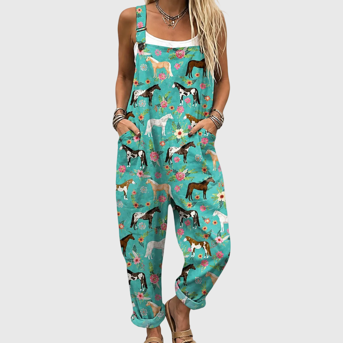 BLUMIGER PFERDE-OVERALL