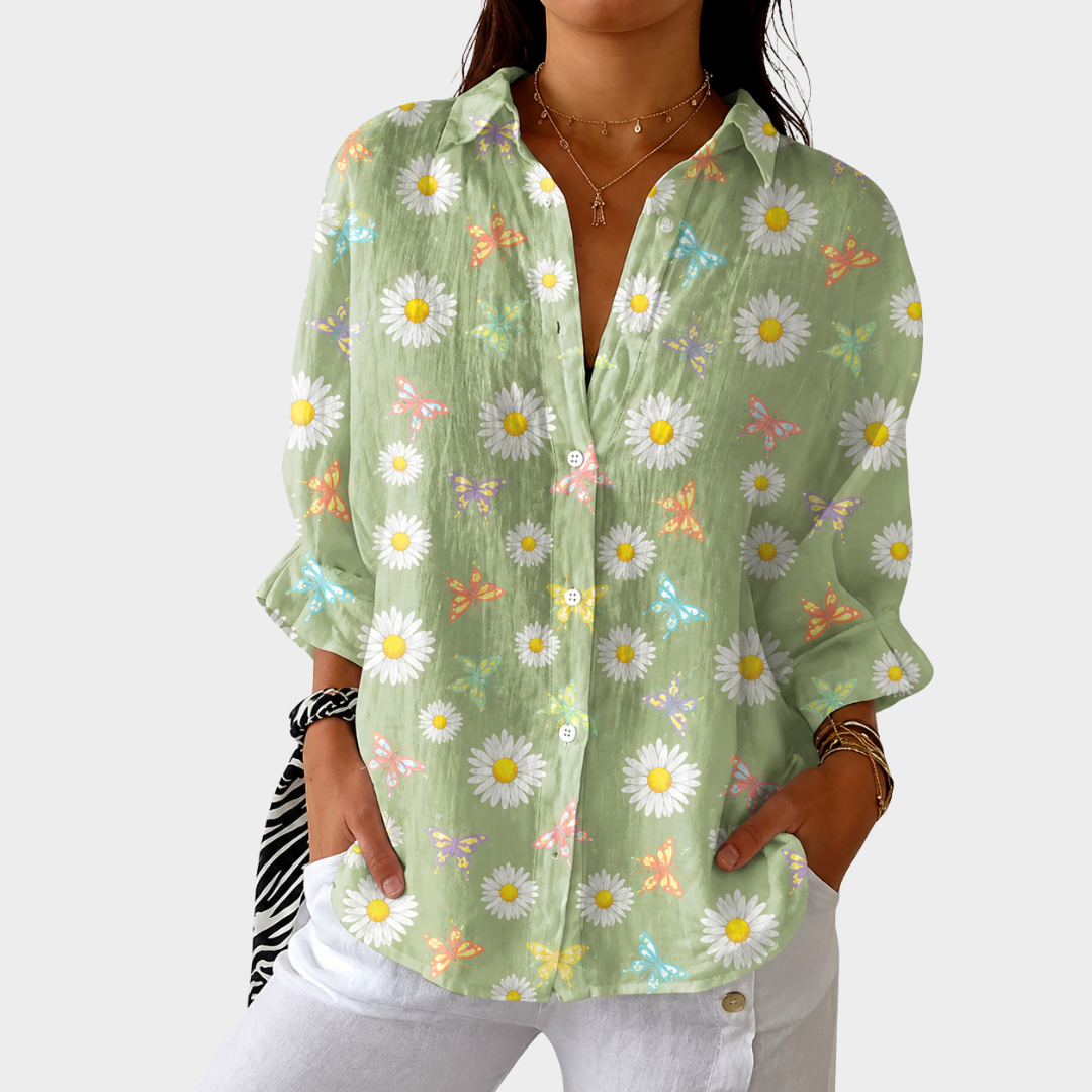 PIPER | LEICHTE UND FARBENFROHE BLUSE MIT PRINT