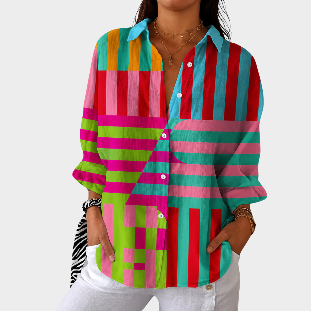 OLIVIA | LEICHTE & FARBENFROHE BLUSE MIT PRINT
