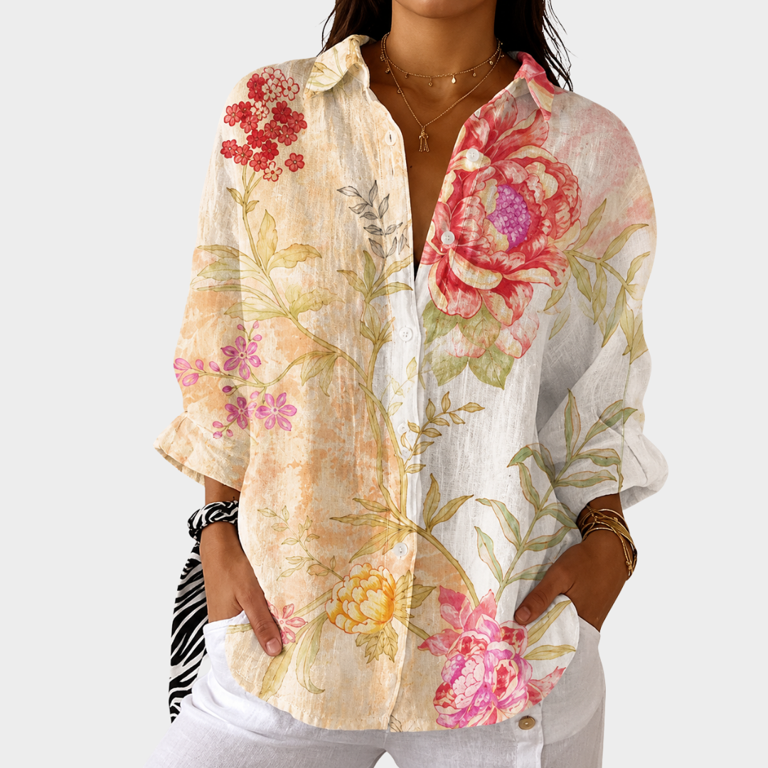 SAVANNAH | LEICHTE & FARBENFROHE BLUSE MIT PRINT