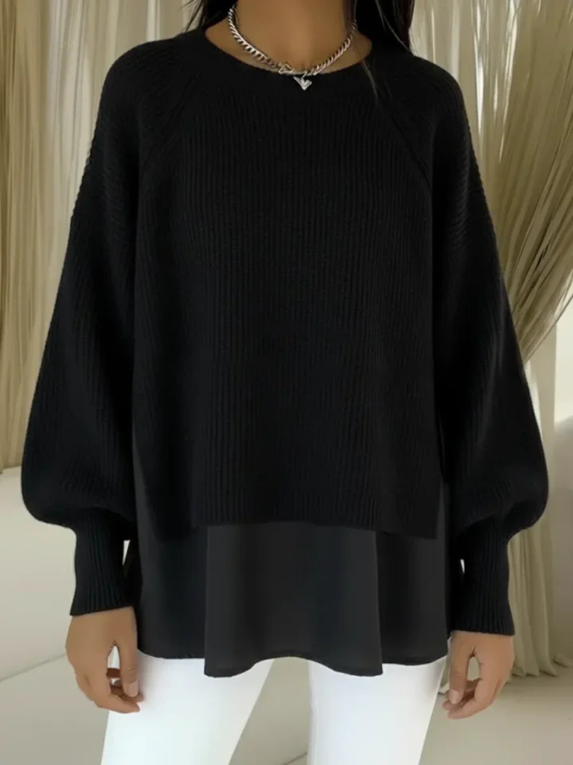 KESTLYN | PULLOVER IN LAGEN-LOOK