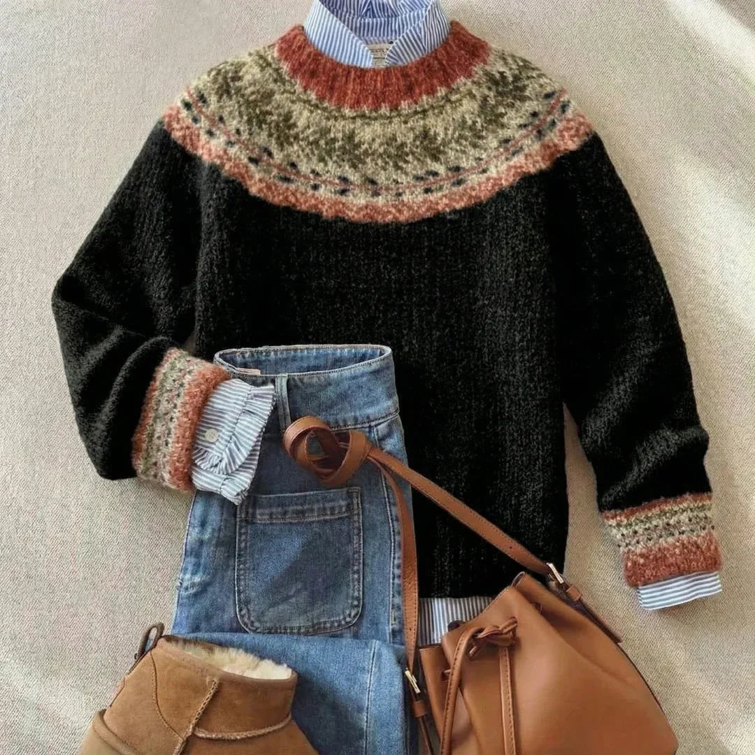 ELVARA | SCHICKER VINTAGE-STRICKPULLOVER