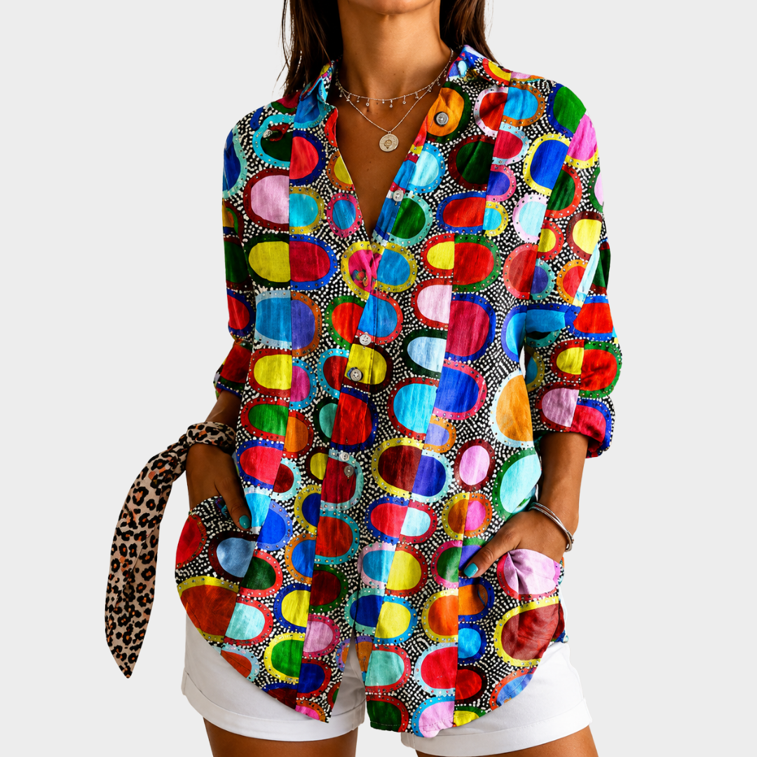 MADISON | CONFETTI CIRCLE JOY BLUSE