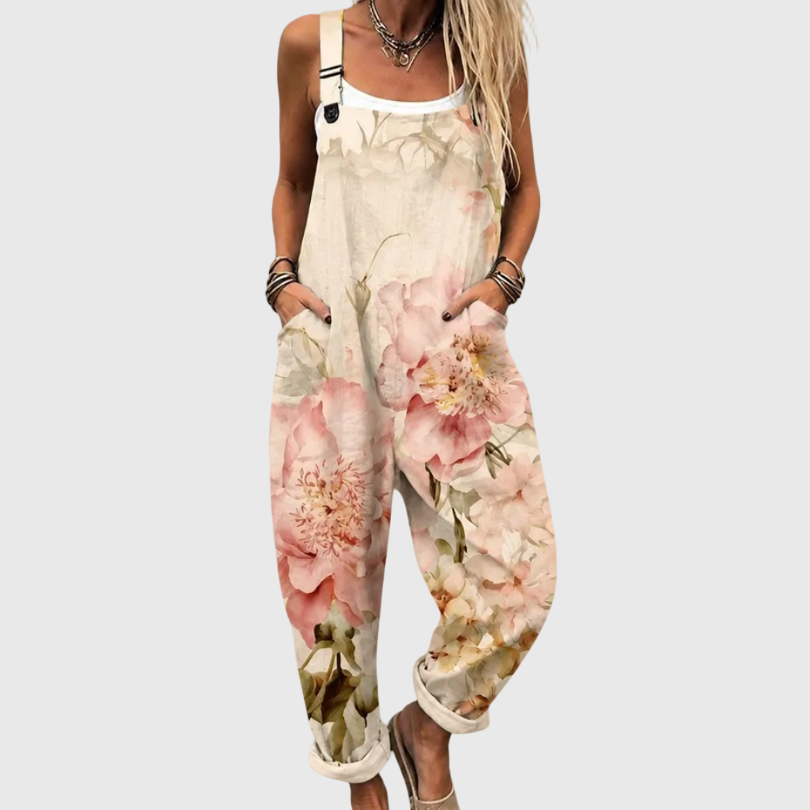 BEQUEMER OVERALL MIT DRUCK