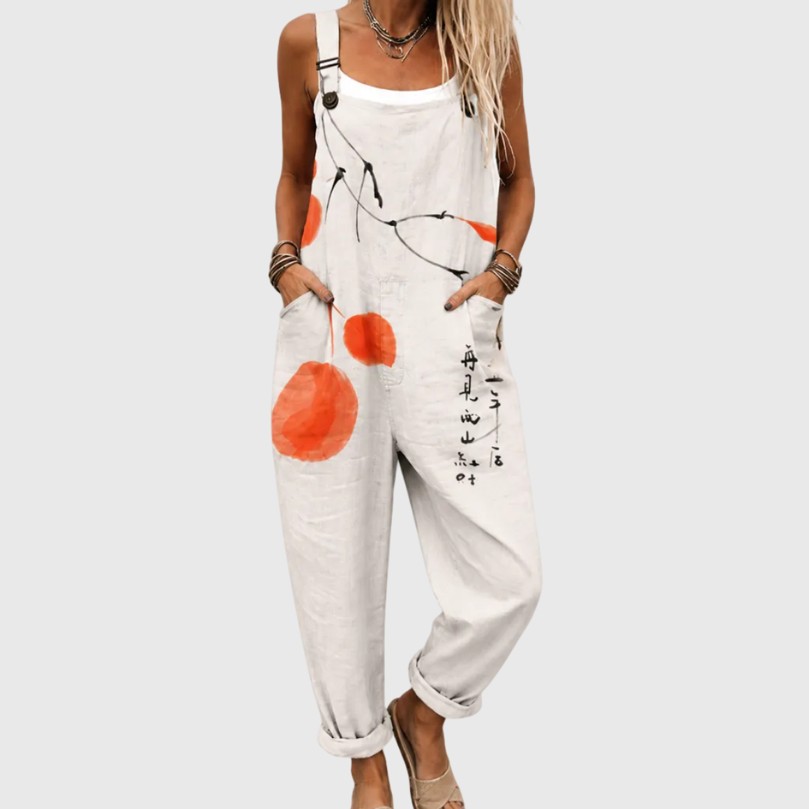 BEQUEMER OVERALL MIT DRUCK