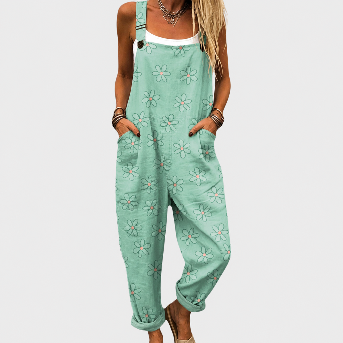 BEQUEMER JUMPSUIT MIT DRUCK