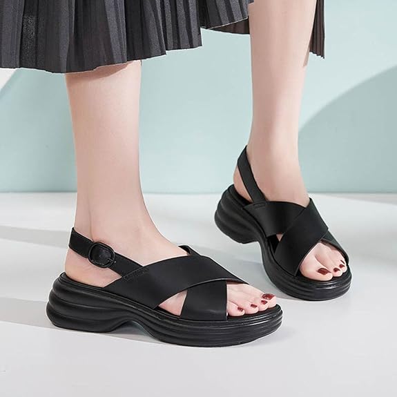 CHARLOTTE | ORTHOPÄDISCHE SANDALEN MIT CROSSOVER-PLATEAUSOHLE