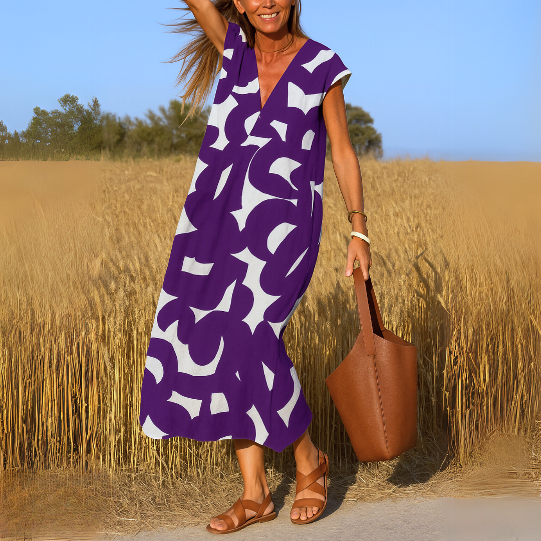 VALÉRIE | LEICHTES V-NECK-KLEID