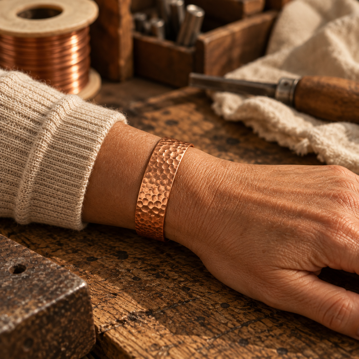 MOLLY | KUPFERARMBAND MOON