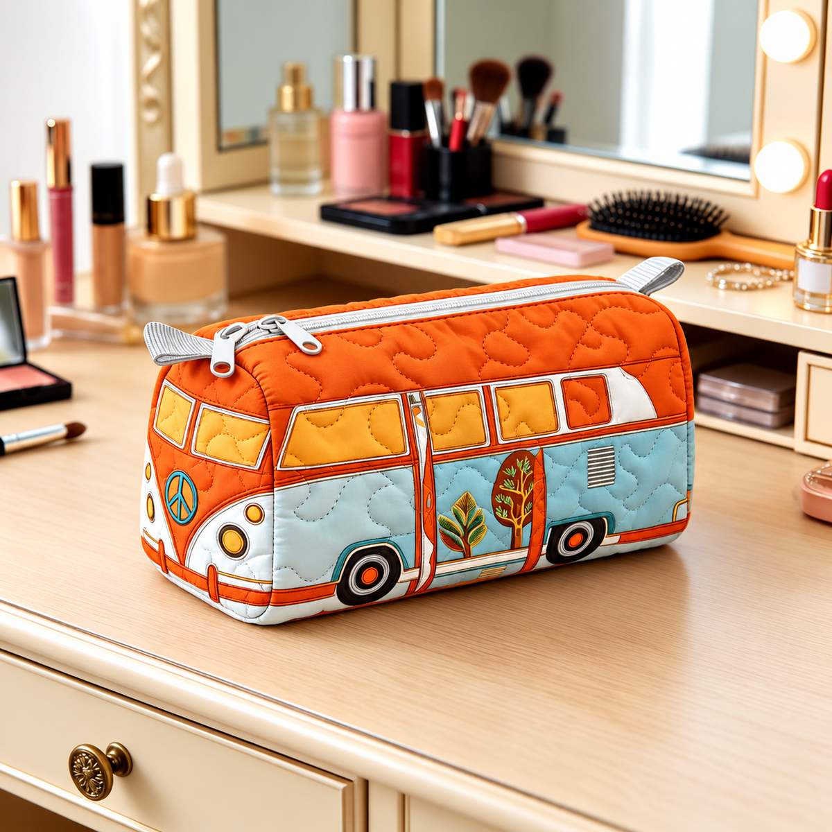 SUNRIVA | RETRO-WOHNMOBIL-KOSMETIKTASCHE