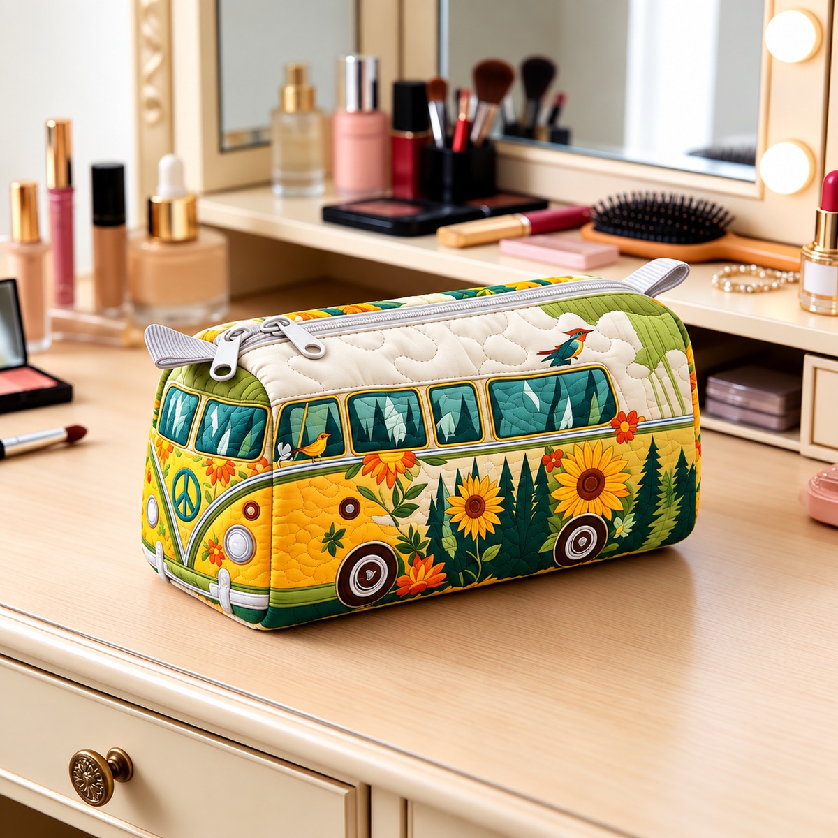 SUNMEADOW | KULTURBEUTEL SONNENBLUMENWALD CAMPER