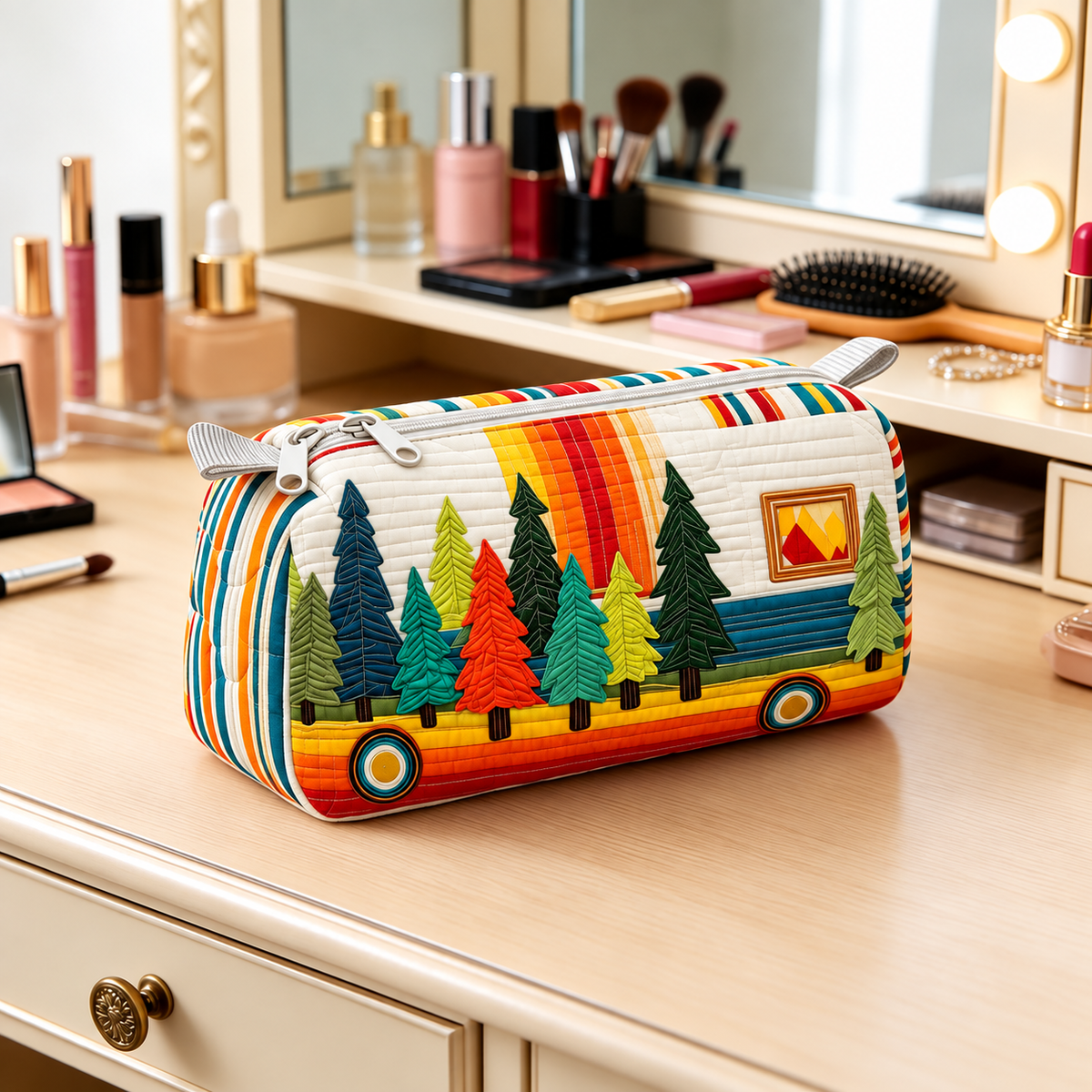 PINETRAIL | RETRO-WALD-CAMPER-KULTURTASCHE