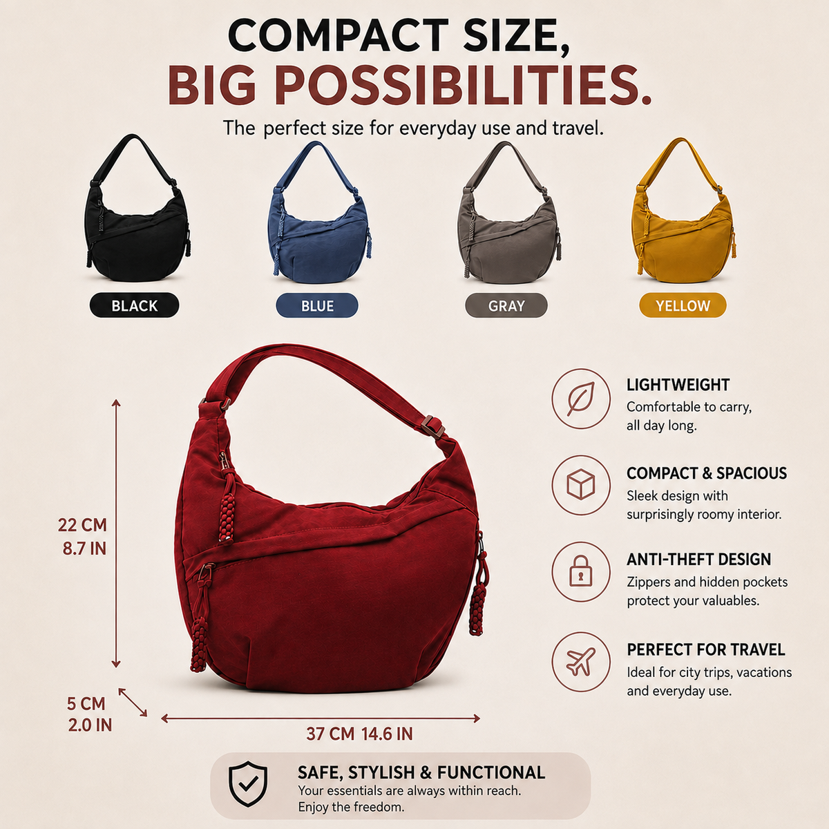 GIOIA | ORANGE SCHULTERTASCHE