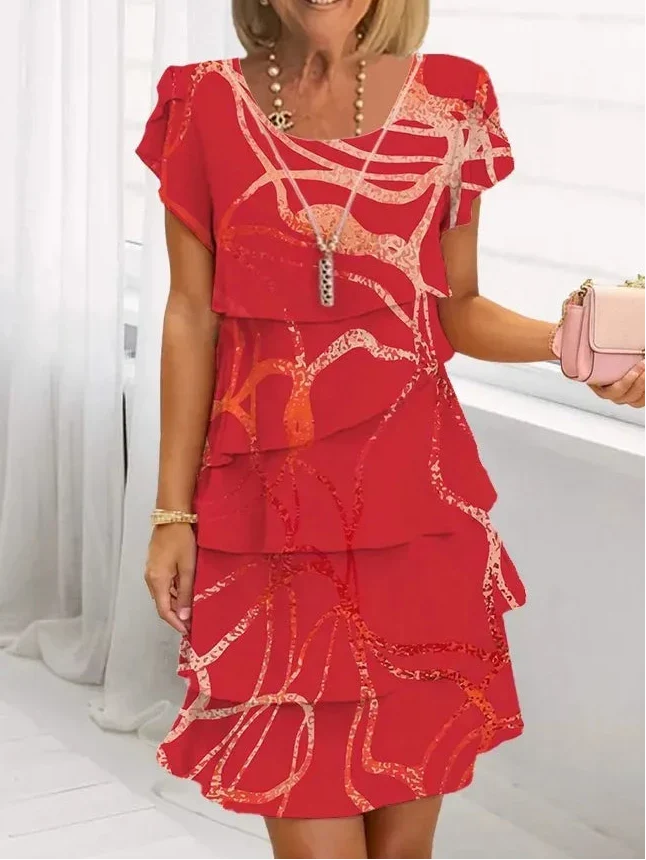 DANIELLE | ELEGANT KOMFORT-RÜSCHENKLEID