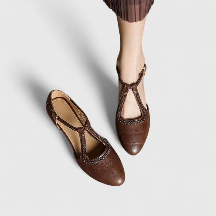 DELPHINE | ELEGANTE FLACHE SANDALEN