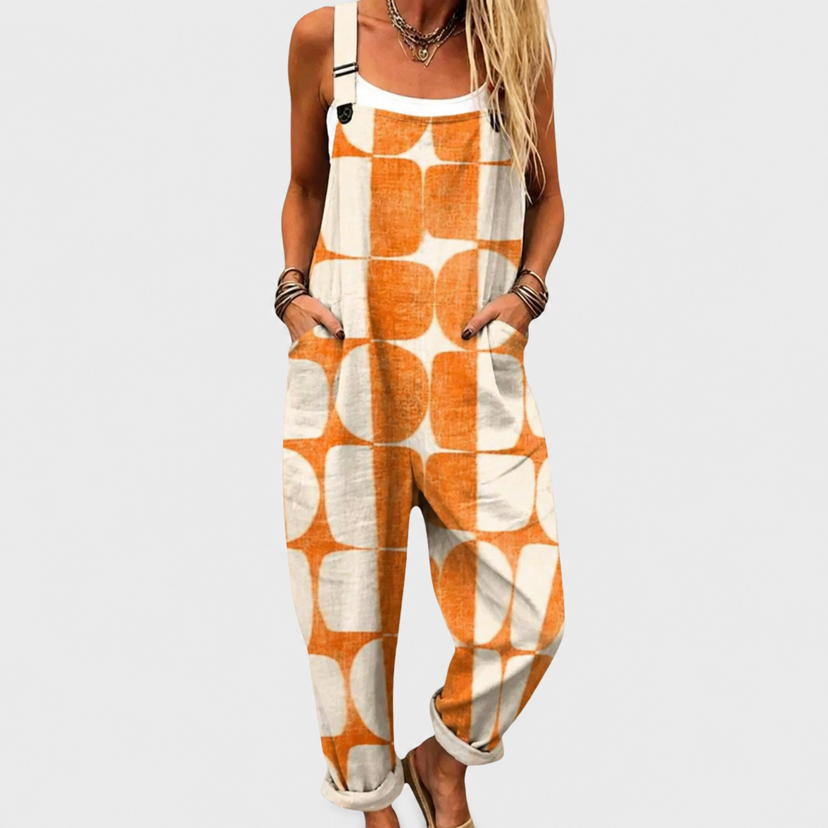 BEQUEMER JUMPSUIT MIT DRUCK