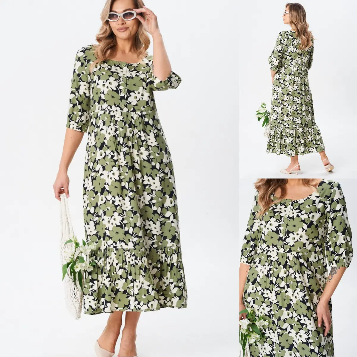 CELIA | LOCKER GESCHNITTENES SOMMERKLEID IN ÜBERGRÖSSE