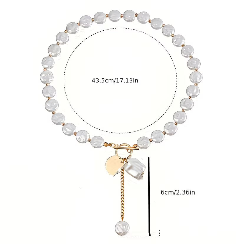 AURELIE | BAROQUE-PERLENKETTE MIT KNEBELVERSCHLUSS