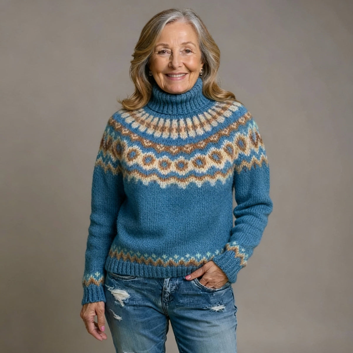 MARA | STRICKROLLKRAGENPULLOVER