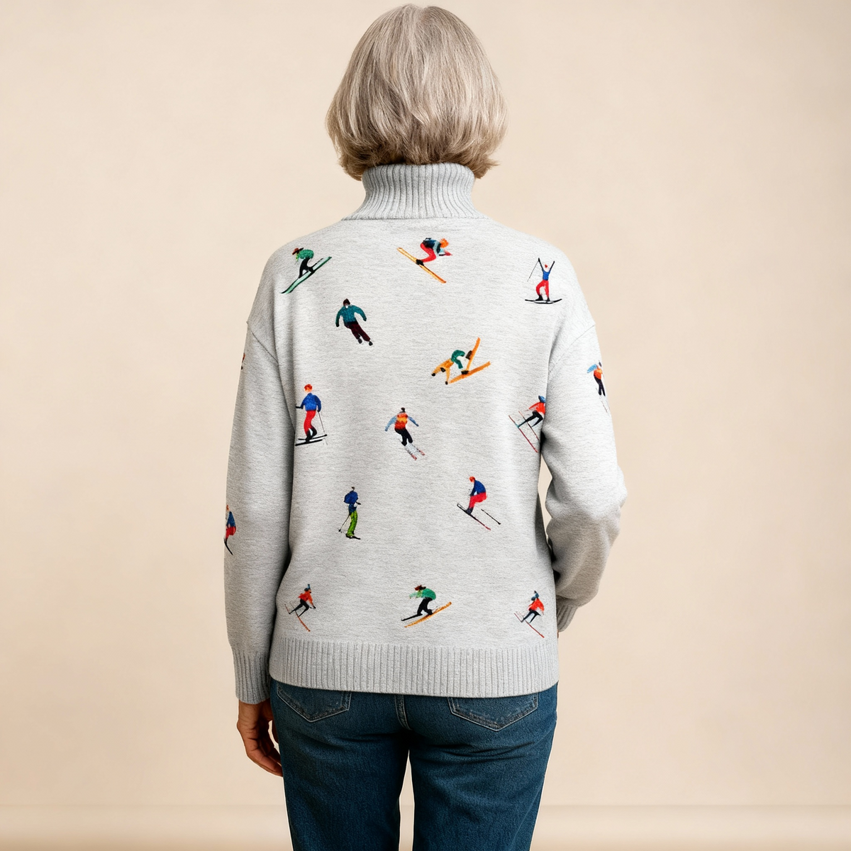 RUBY | SCHICKER STRICKROLLKRAGENPULLOVER