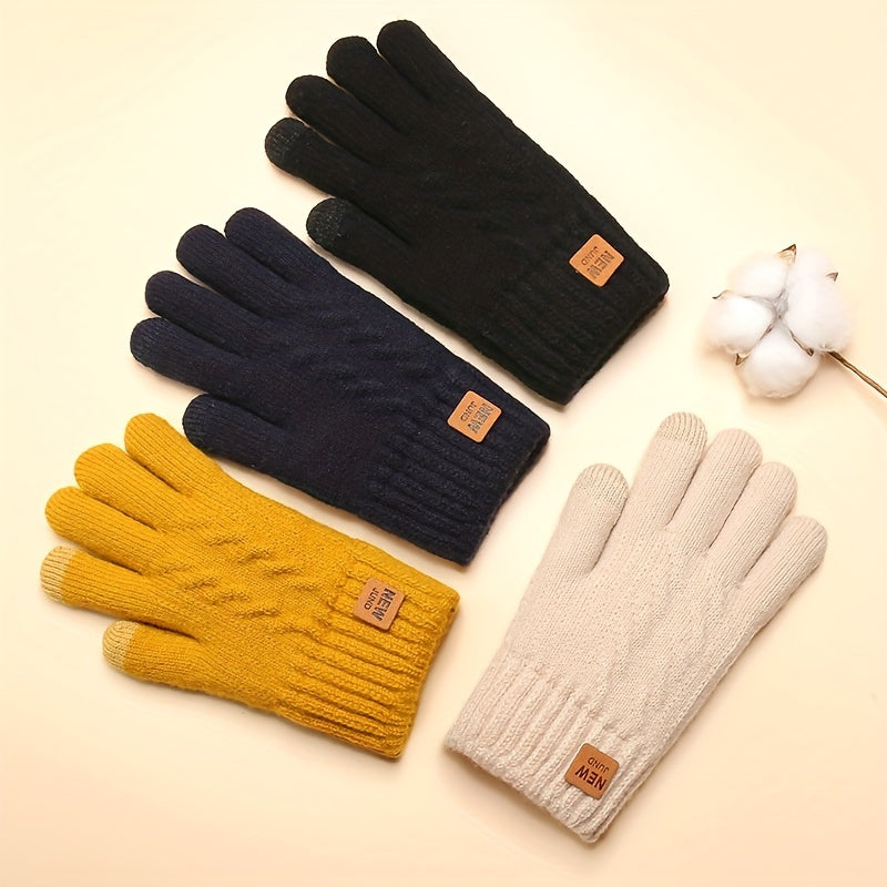STRICKHANDSCHUHE MIT FLEECEFUTTER