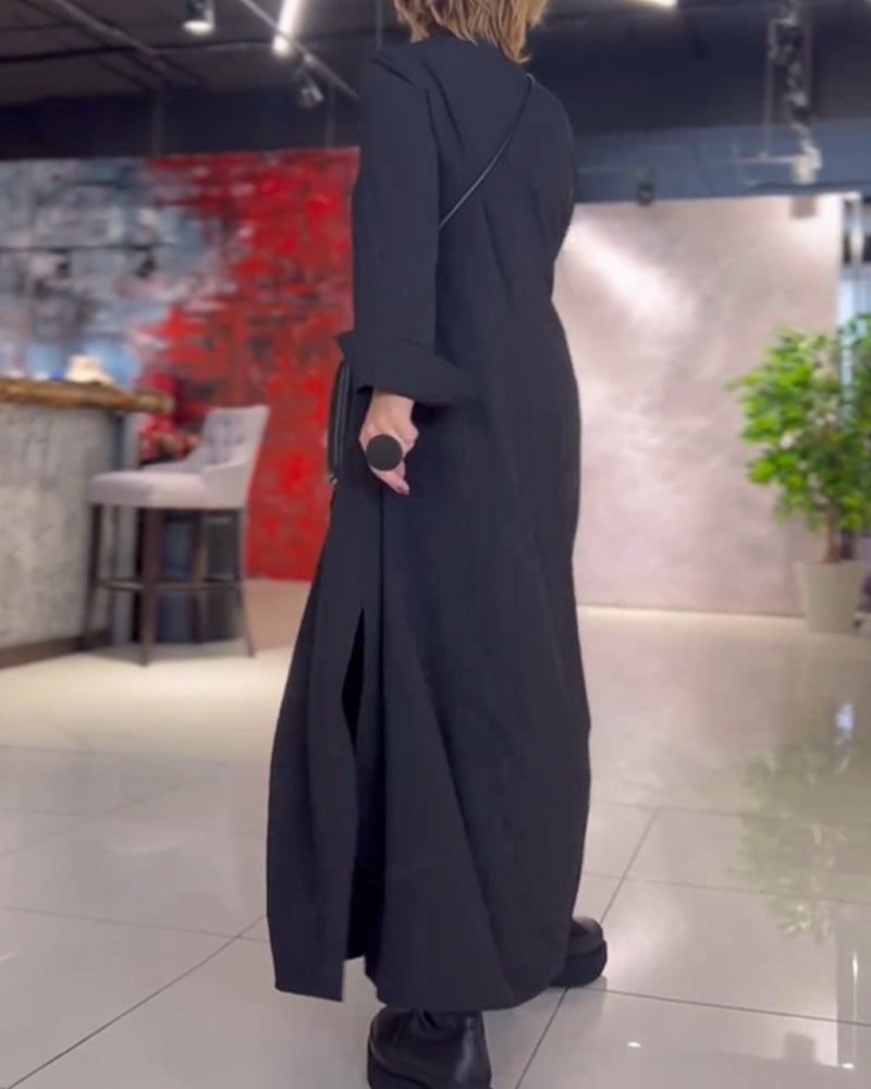 MABEL | LÄSSIGES MAXIKLEID MIT SEITENSCHLITZEN