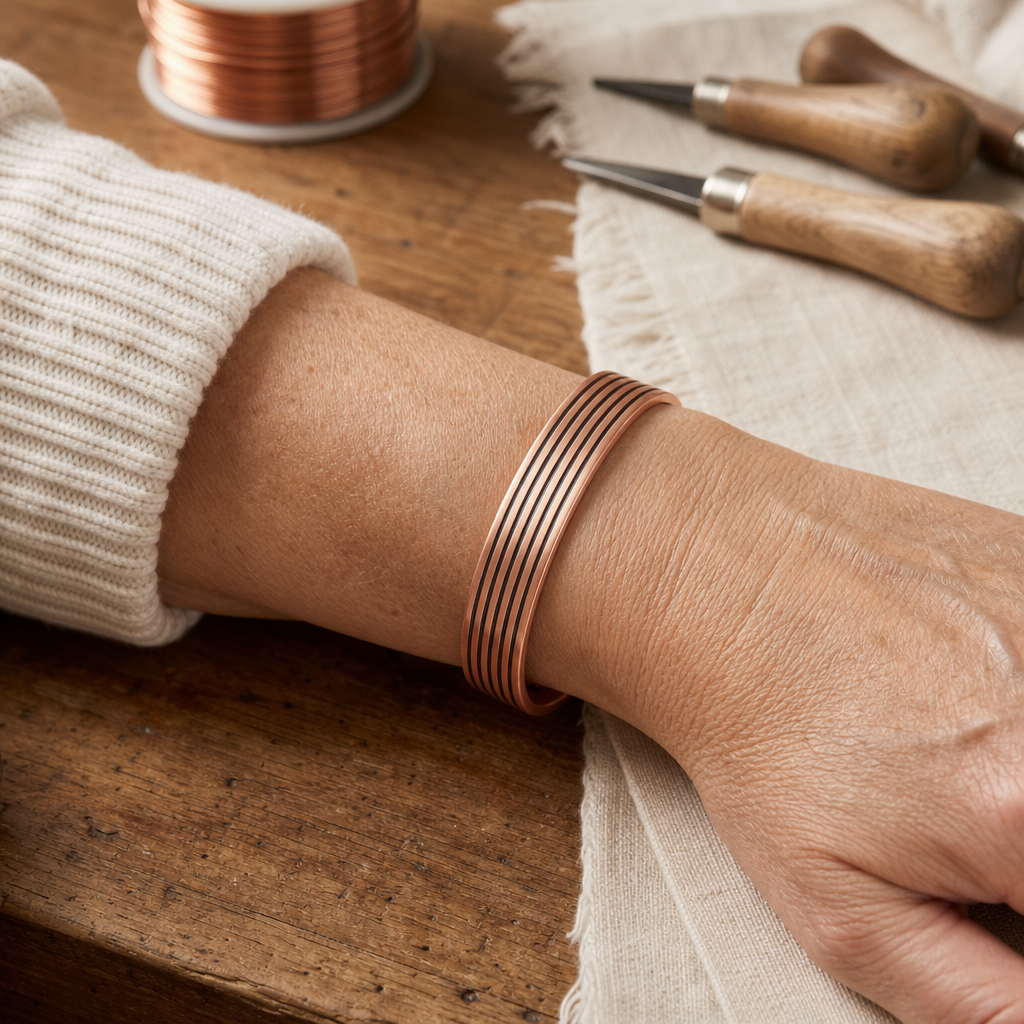 ISABELLA | KUPFERARMBAND SAGE