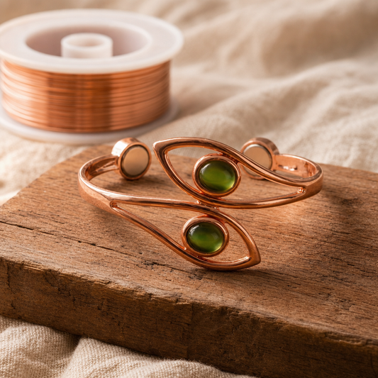 RUBY | OPAL KUPFERARMBAND