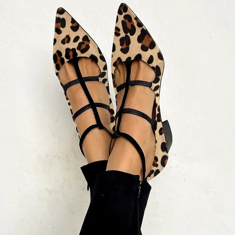 CAROL | SCHUHE MIT ABSATZ UND LEOPARDEN-RIEMCHEN
