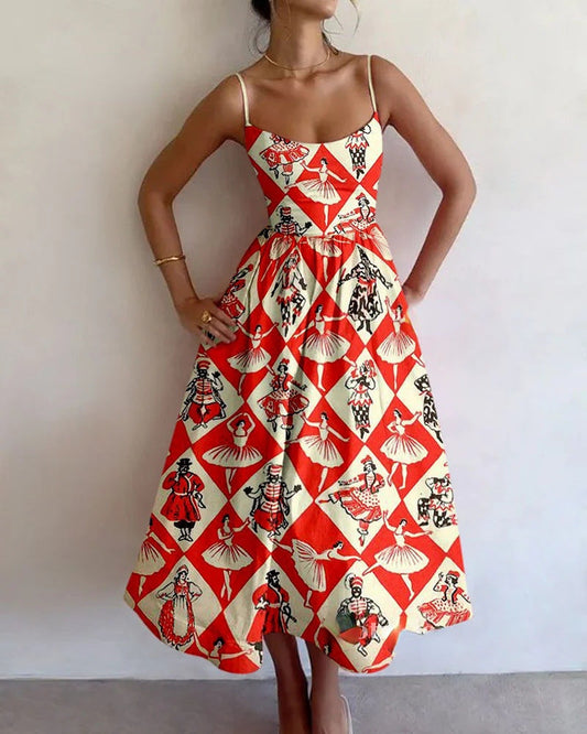VIRELLA | VINTAGE-KARUSSELL-MIDIKLEID