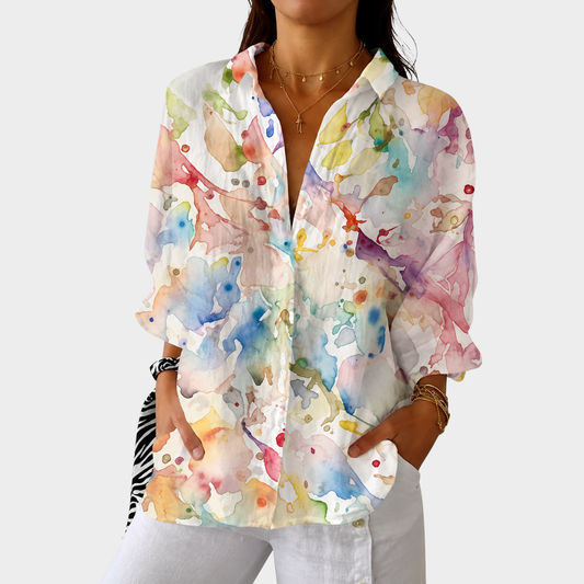 CAMERON | LEICHTE UND FARBENFROHE BLUSE MIT PRINT