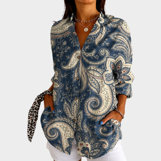 ALLISON | LEICHTE UND FARBENFROHE BLUSE MIT PRINT