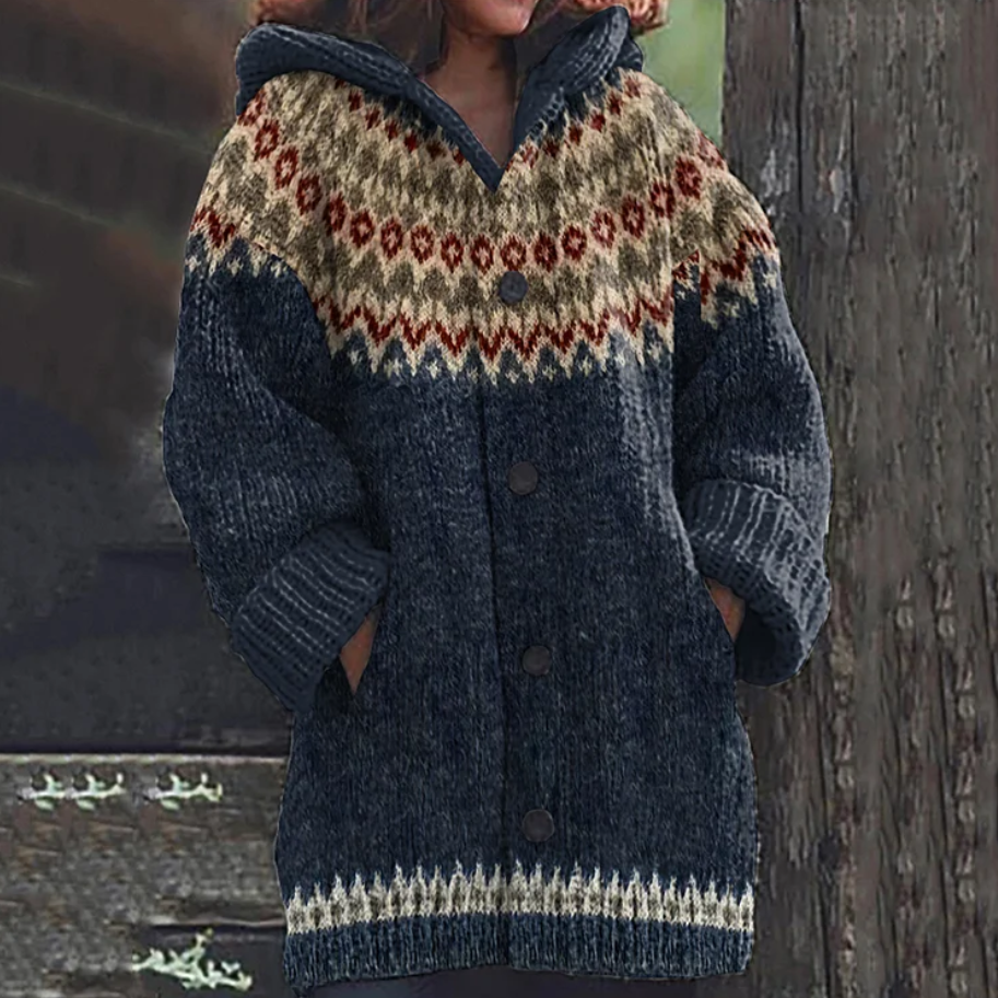 IRIS | LEICHTE DRAPIERTE STRICKJACKE