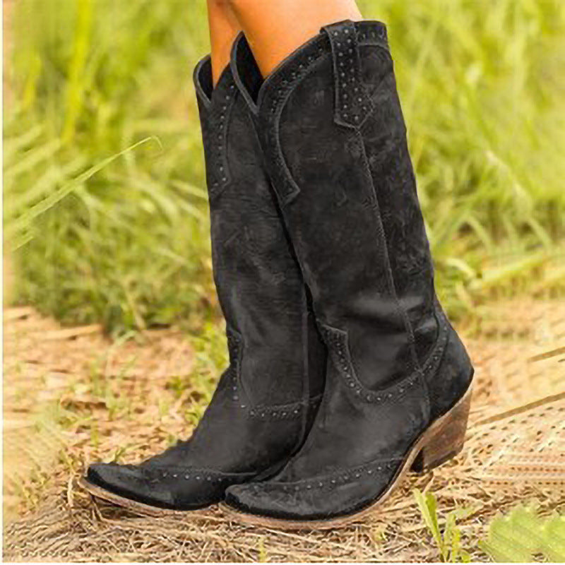 EVELYN | MINIMALISTISCHE MODERNE LEDERSTIEFEL