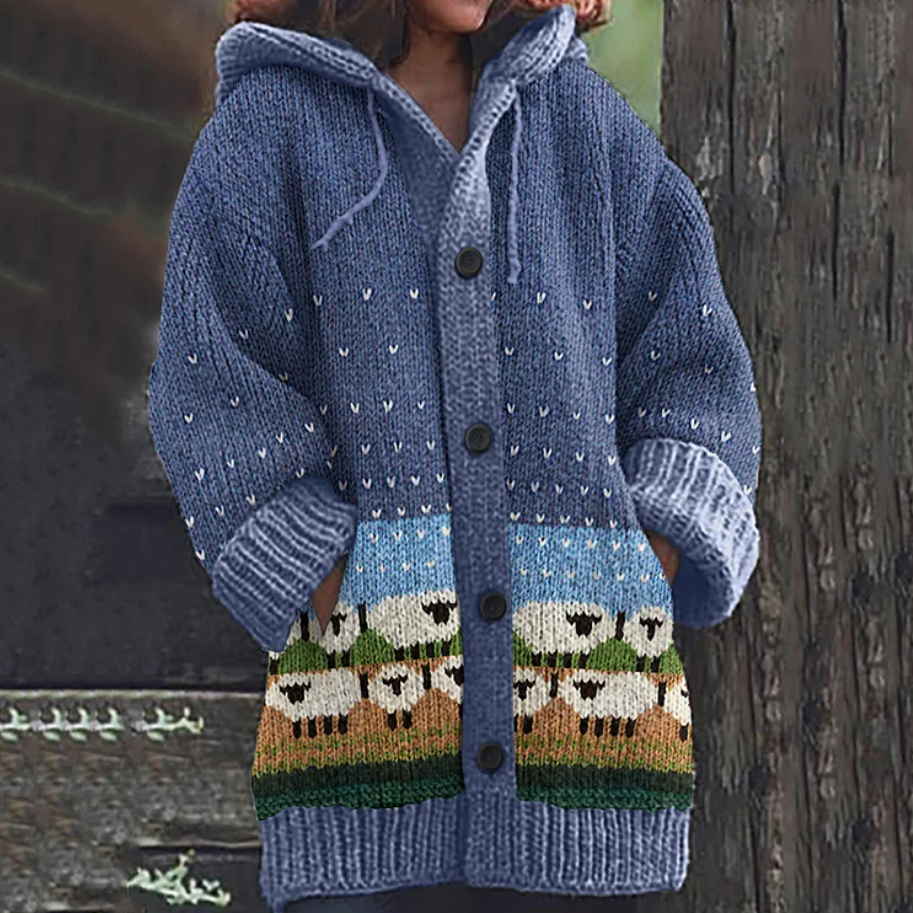 IRIS | LEICHTE DRAPIERTE STRICKJACKE