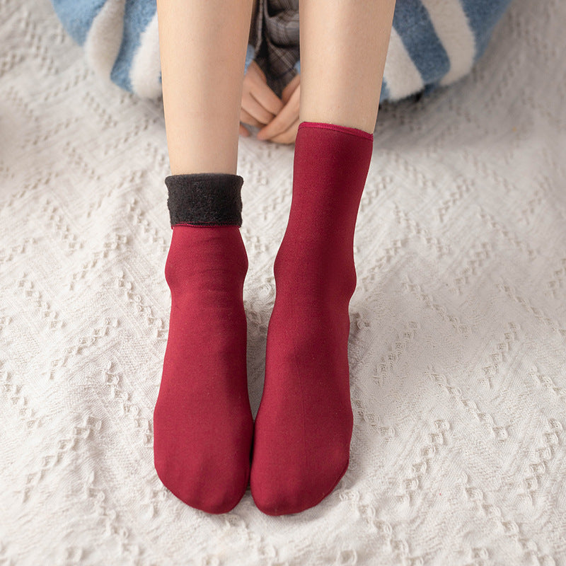 WÄRMEISOLIERENDE WINTERSOCKEN MIT FLEECEFUTTER