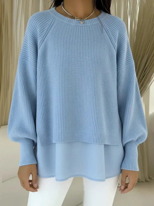 KESTLYN | PULLOVER IN LAGEN-LOOK