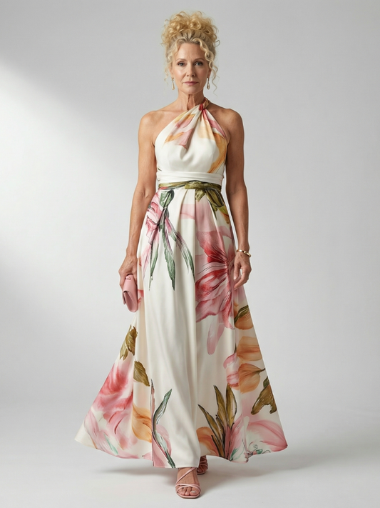AMIEL | LEICHTES MAXIKLEID MIT BLUMENMUSTER