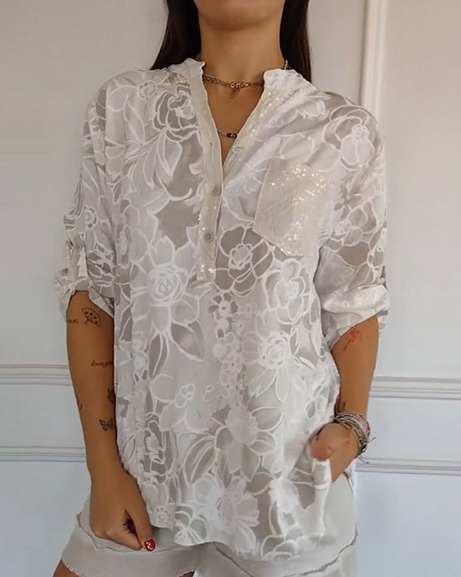 MIRELLA | ELEGANTE BLUSE MIT TASCHE
