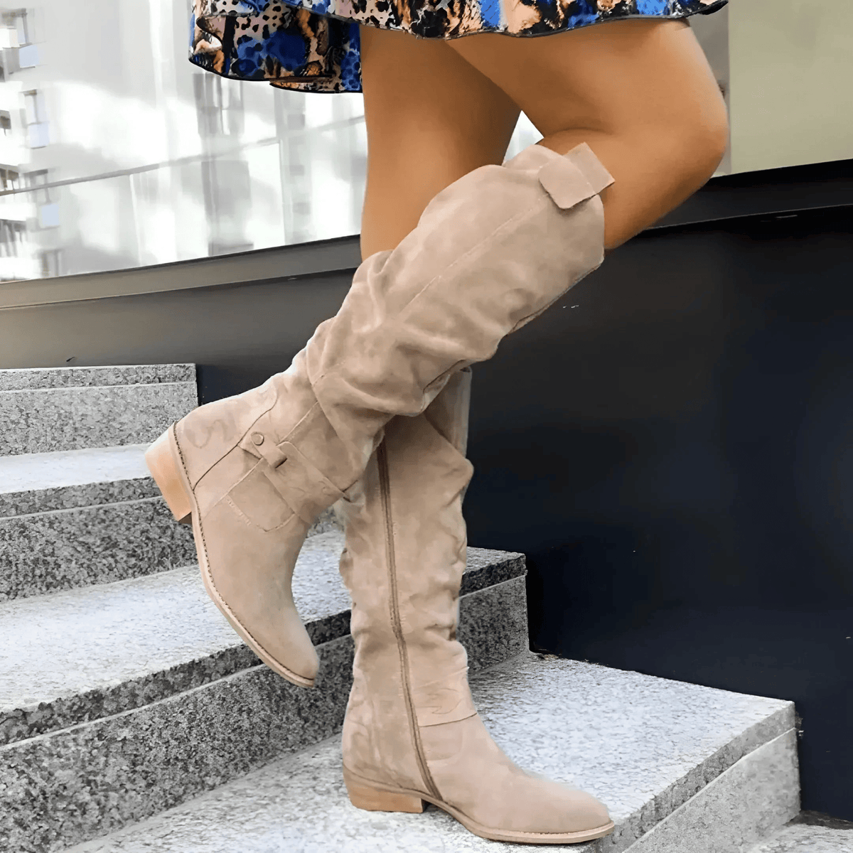 DAISY | ELEGANTE KNEE-HIGH-STIEFEL AUS WILDLEDER