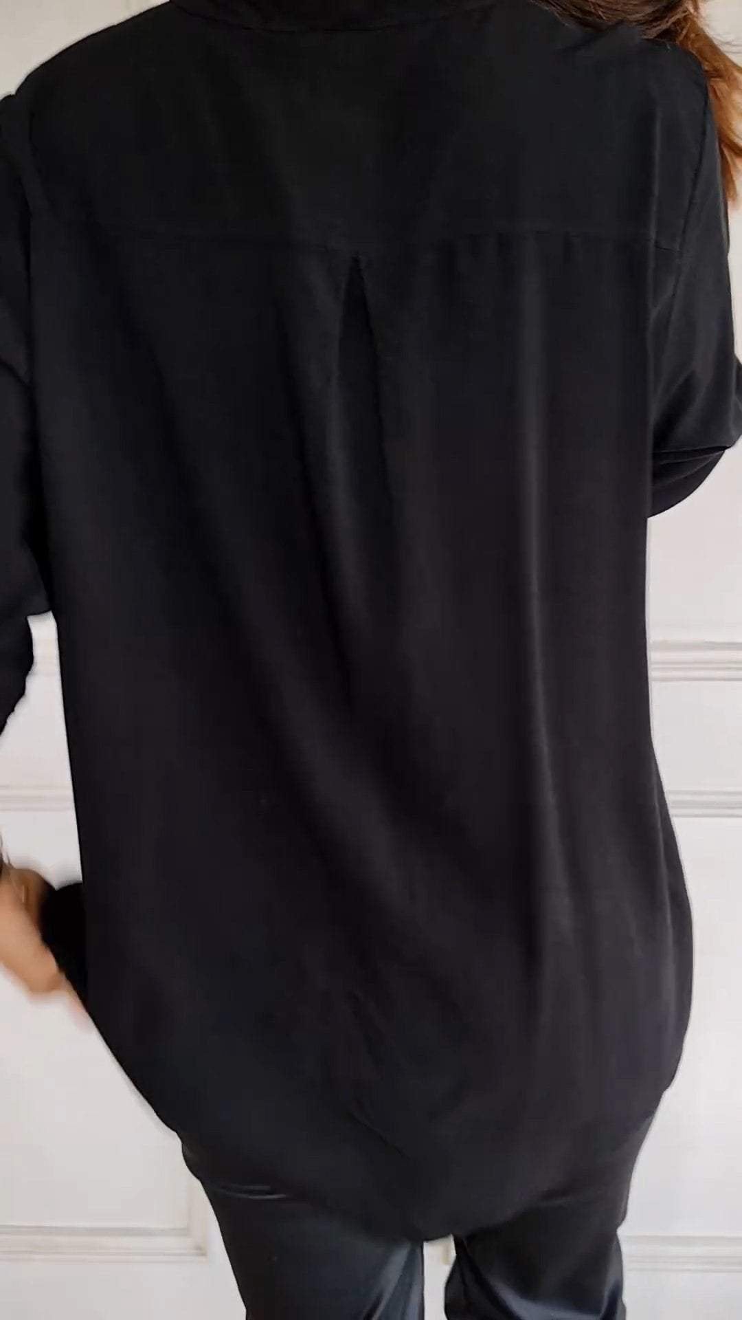VERITY | BUTTON-UP-HEMD MIT PAILLETTENBESATZ
