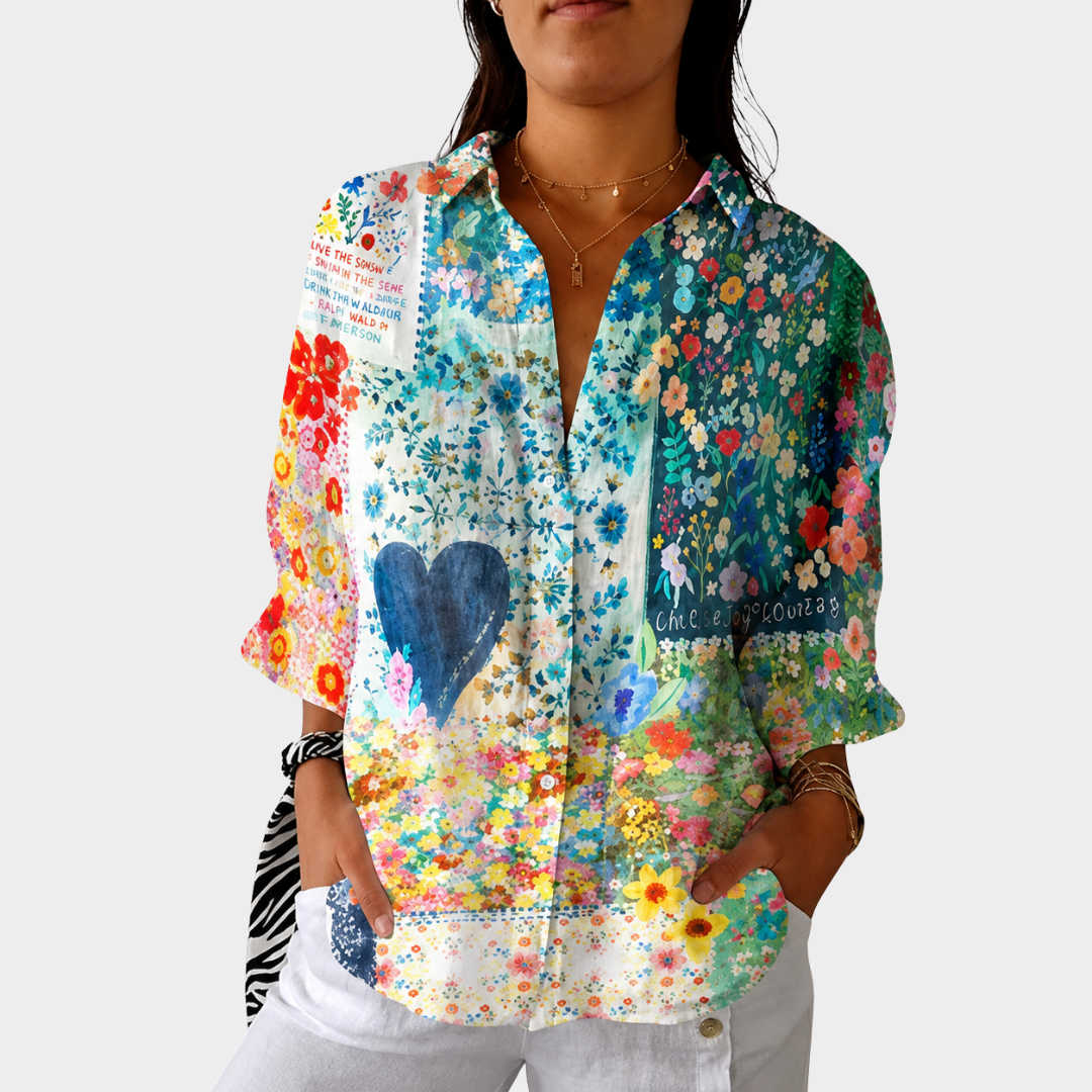 LAUREN | LEICHTE UND FARBENFROH BEDRUCKTE BLUSE