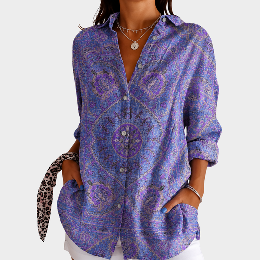 SLOANE | LEICHTE UND FARBENFROHE BLUSE MIT PRINT
