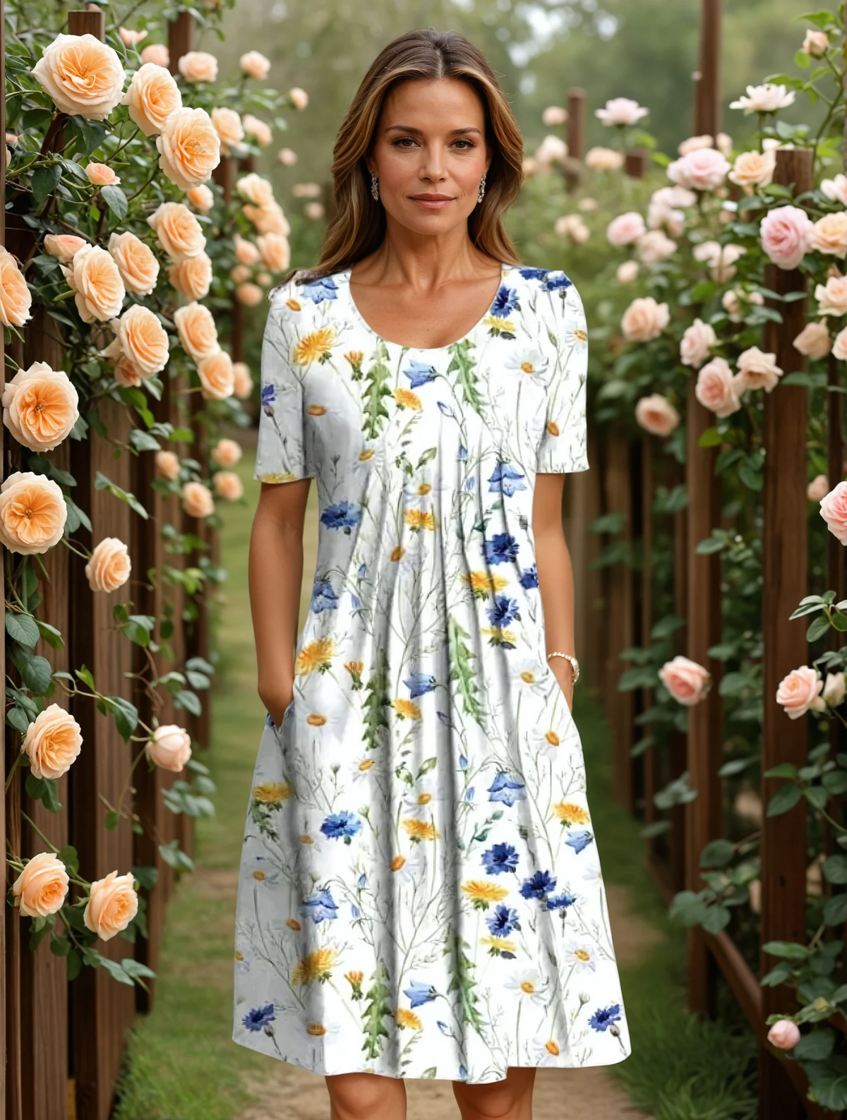 GEORGINA | ELEGANTES KLEID MIT BAUCH-WEG-EFFEKT