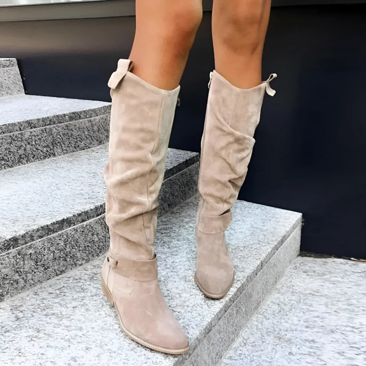 DAISY | ELEGANTE KNEE-HIGH-STIEFEL AUS WILDLEDER