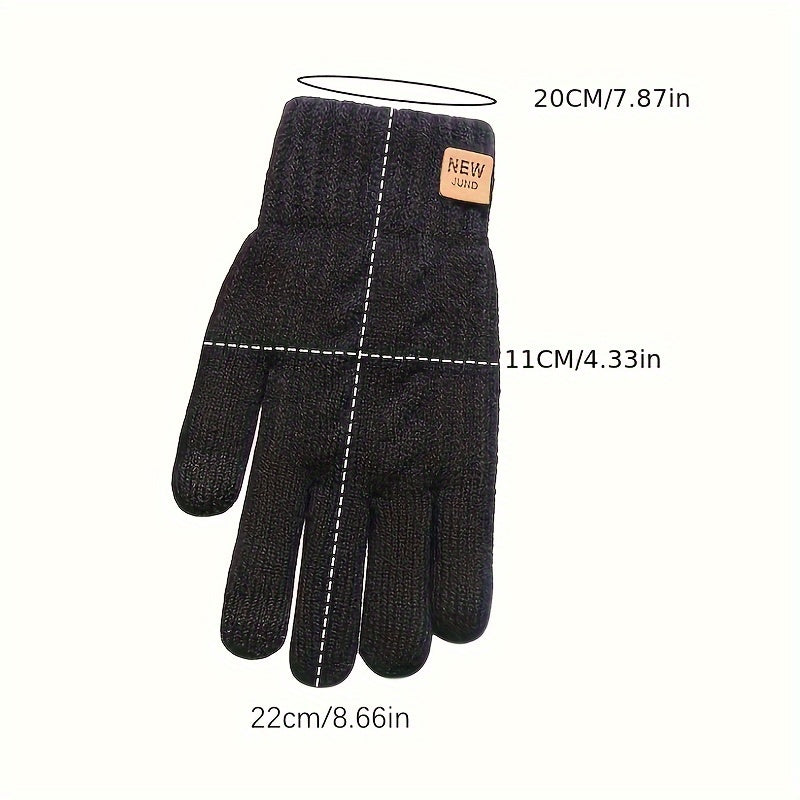 STRICKHANDSCHUHE MIT FLEECEFUTTER