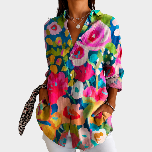 CHARLOTTE | PAINTED GARDEN GLOW BLUSE